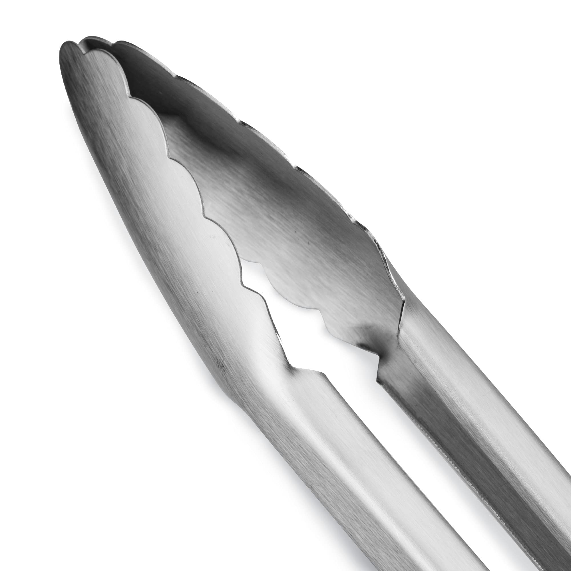 304 Stainless Steel Kitchen Cooking Tongs, 14 & 16 Inch, Set of 2, Red