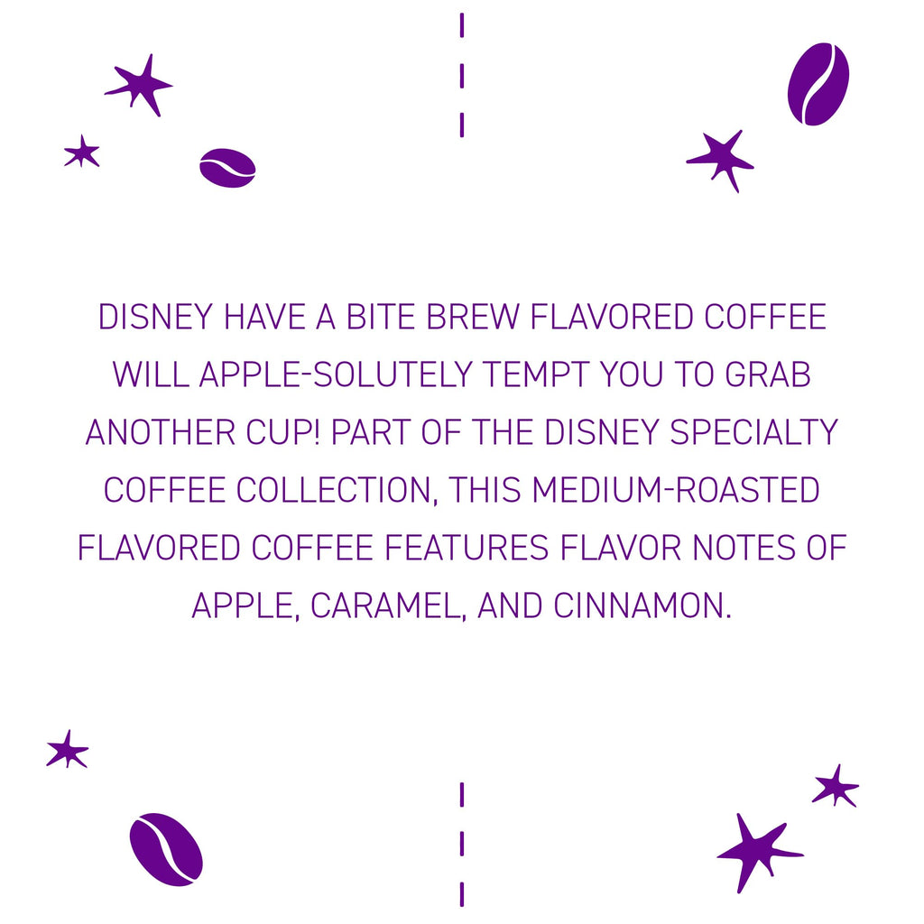 Joffrey's Coffee - Disney Have a Bite Brew, Artisan Medium Roast, Flavored Coffee with Cinnamon, Apple & Caramel Notes, Brew or French Press (Ground, 11oz)