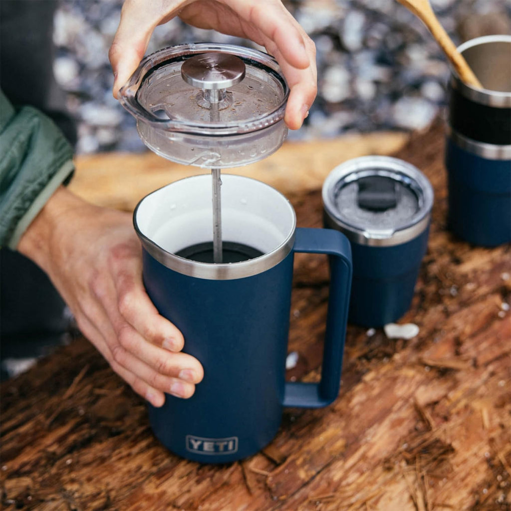YETI Rambler 34 oz. French Press Coffee Maker, Black Forest Green