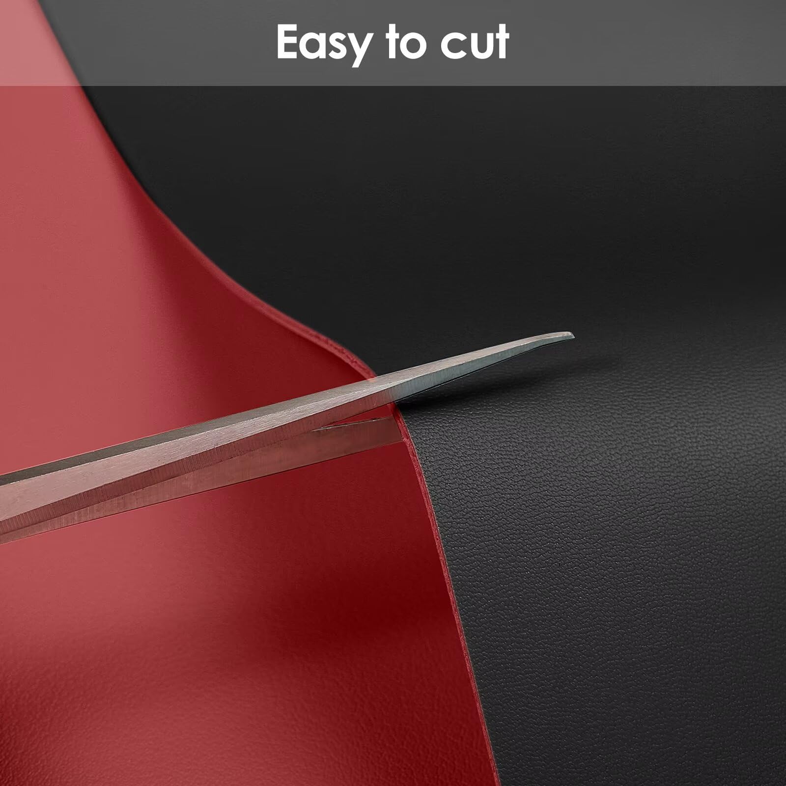 Zinkooat Leather Table Pad,1.8mm Thick,40x90 Inch,Dining Table Pad,Table Pads for Dining Room Table Rectangular,Table Protector for Dining Room Table,Dining Table Cover(Black+Wine Red,40x90)