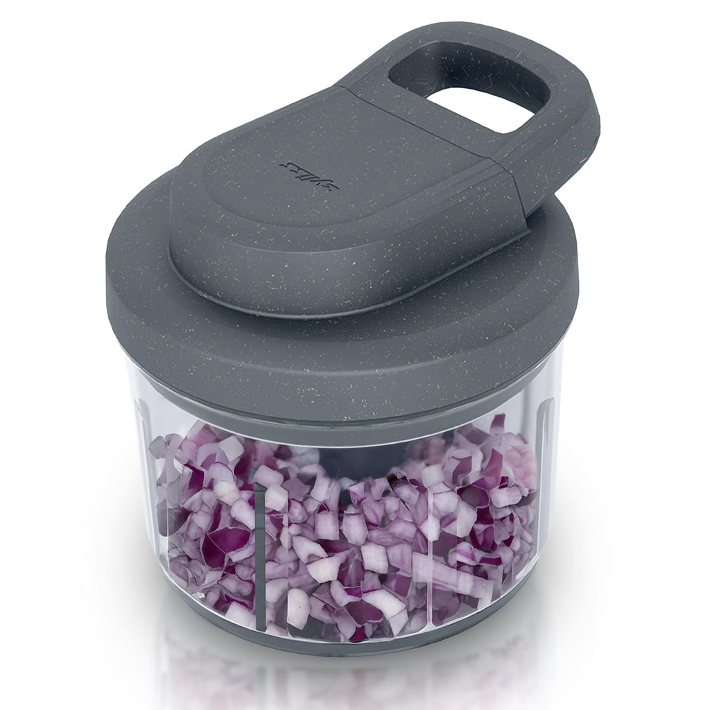 Zyliss Easy Pull Food Chopper and Manual Food Processor - Hand-Held Slicer & Dicer for Fruits & Vegetables - Easy Pull Manual Food Chopper - Cooking Gadgets & Kitchen Essentials - Easy Pull 3.0