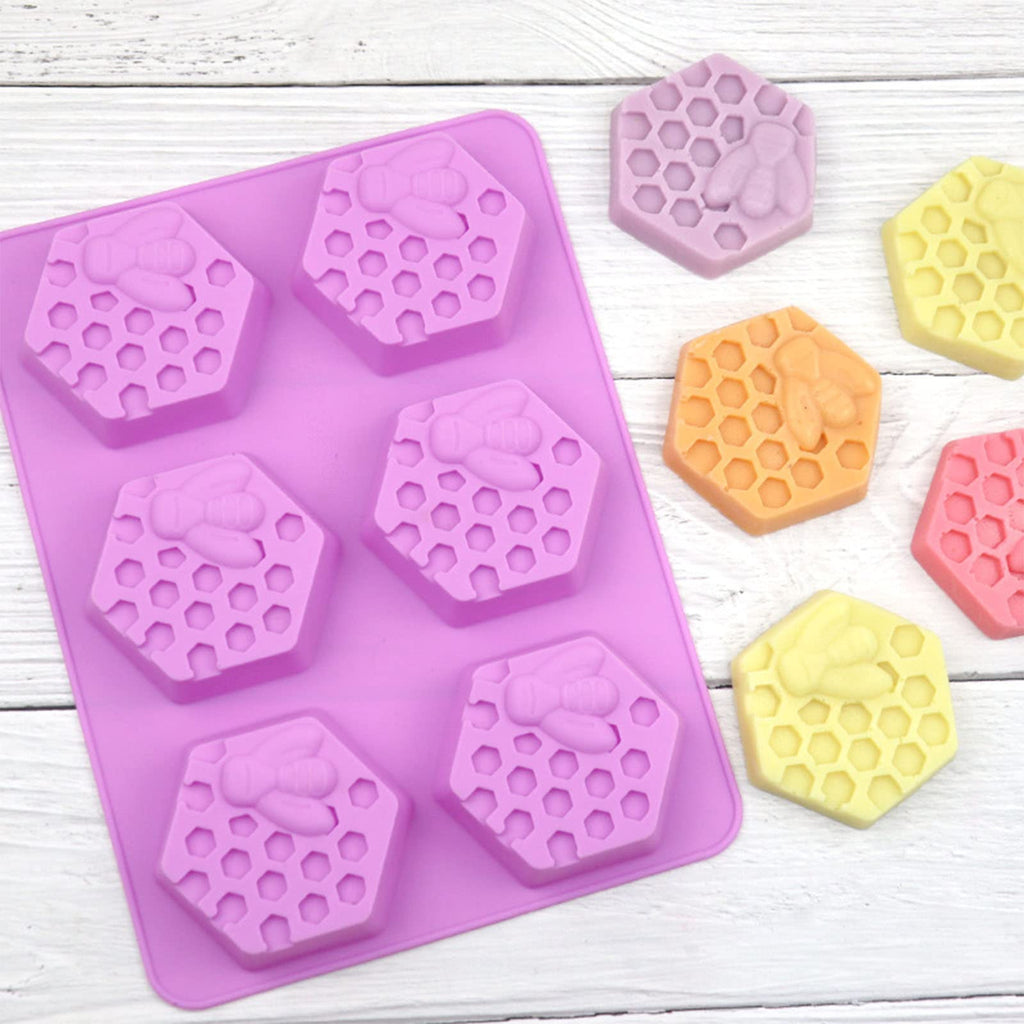 Honeycomb Soap Molds-Silicone Molds for Soap 3D Bee Soap Molds