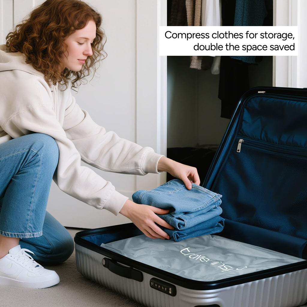 Compression Packing Cube with Electric Pump, Waterproof Travel Bag IP67