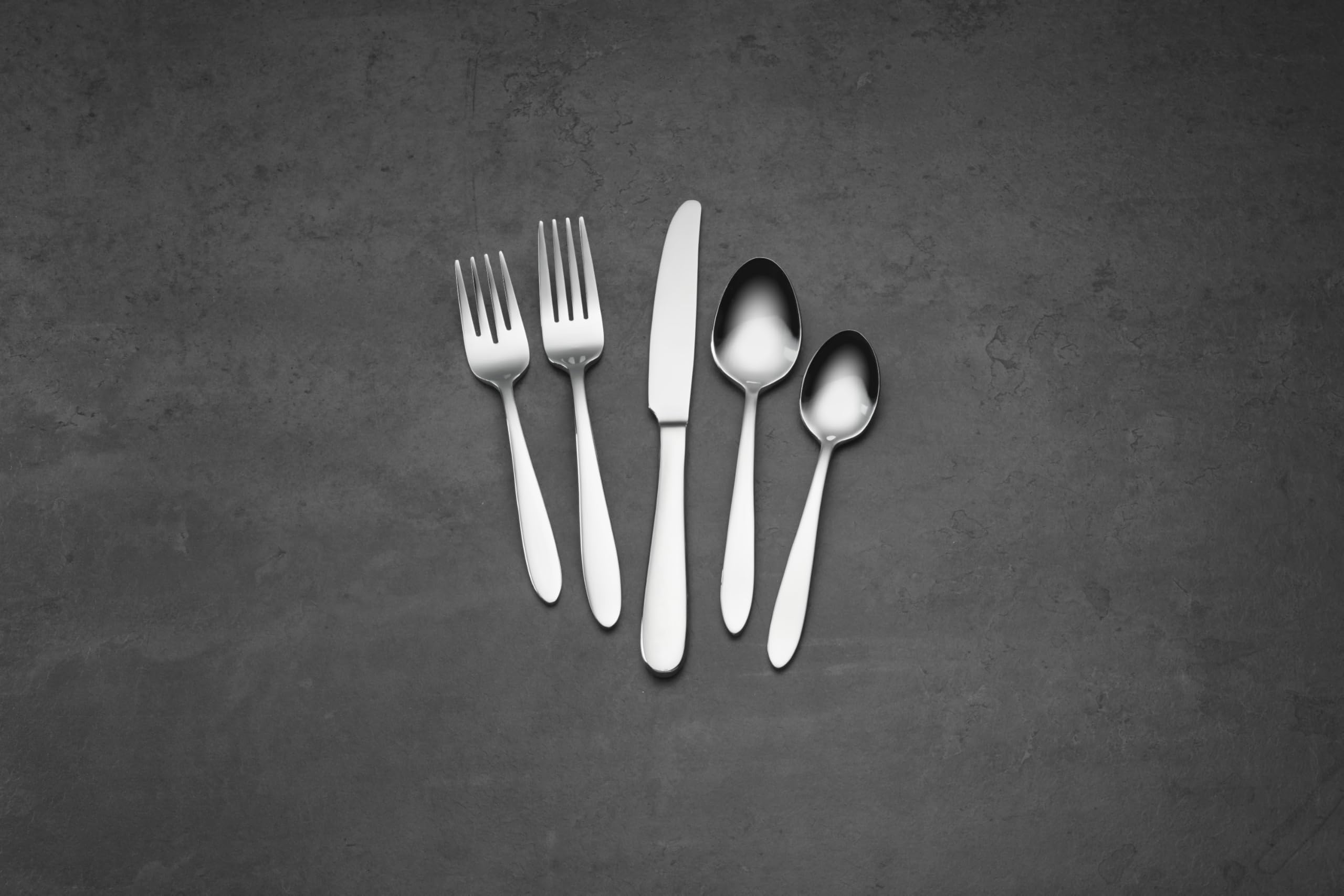 Oneida Mooncrest 45-Piece 18/0 Silverware Set for 8, Flatware