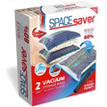 Spacesaver 2 Pack Jumbo Vacuum Storage Bags for Blankets & Clothes – Jumbo Vacuum Sealed Compression Bags with Hand Pump – Space Saver Storage Bags for Bedding, Moving, Travel & Organization