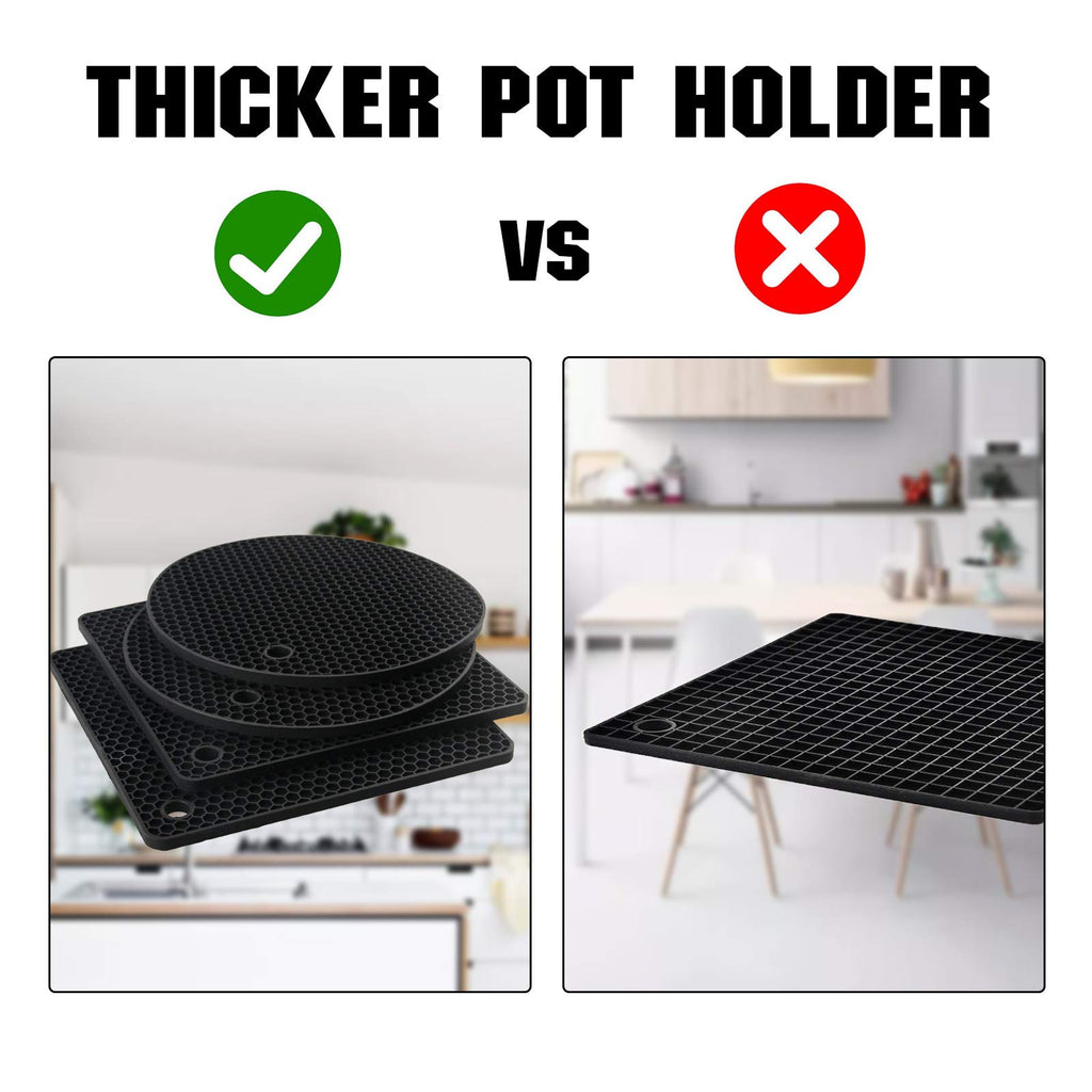 Joyhalo 4 Pack Trivets for Hot Dishes