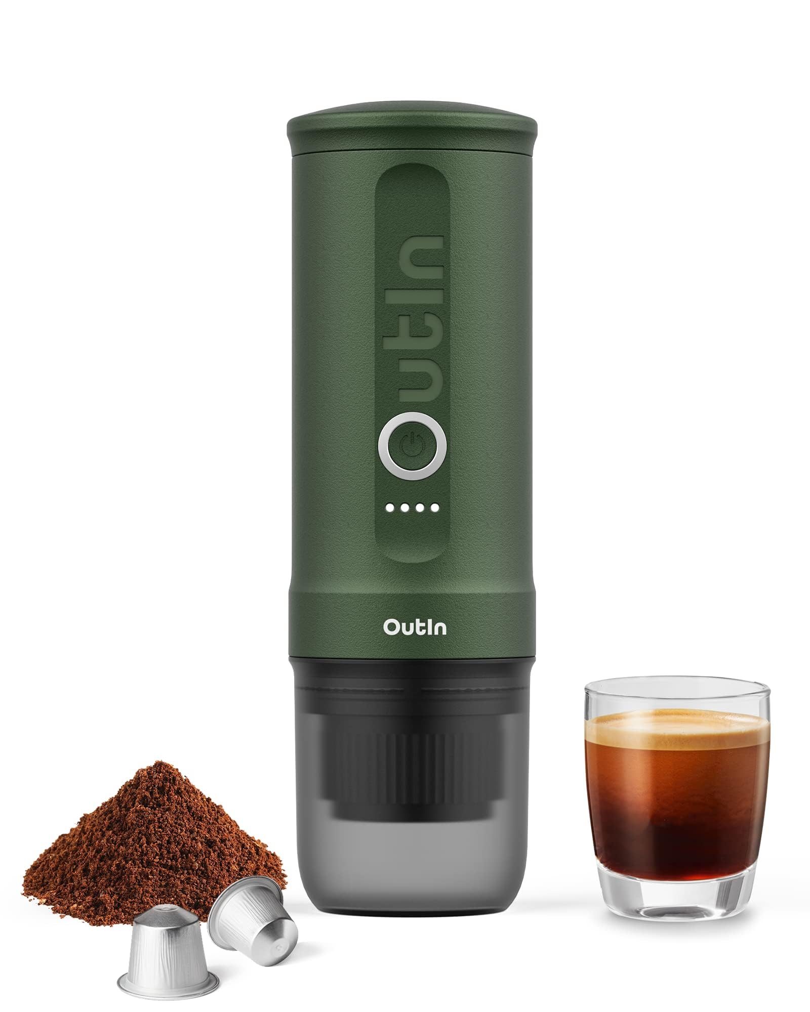OutIn Nano Portable Electric Espresso Machine, Travel Coffee Maker