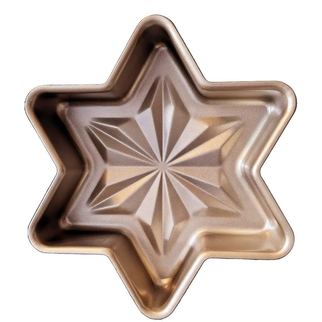 Makidar Specialty Forms NonStick Baking Tray Shaped Cake Bread Pizza Baking Pan Golden Carbon Steel