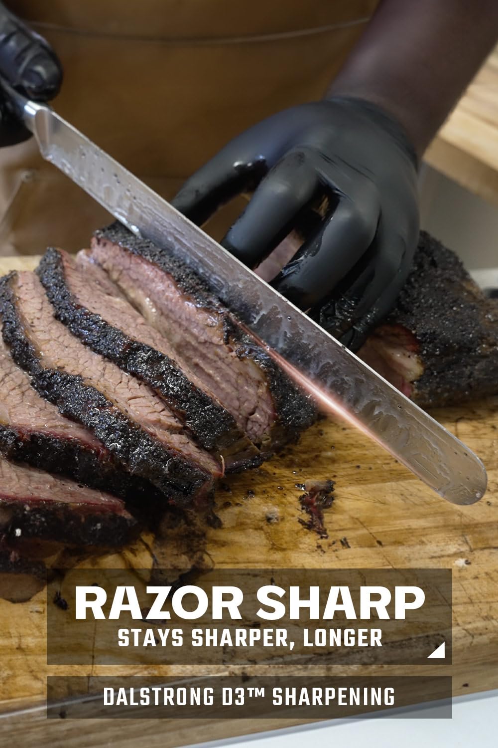Dalstrong 12" Slicing Knife — Granton Edge, Forged German HC Steel, 56+ HRC — For BBQ Brisket, Holiday Roasts & Turkey Carving — Full-Tang G10, Sheath, Gladiator ELITE, customer support