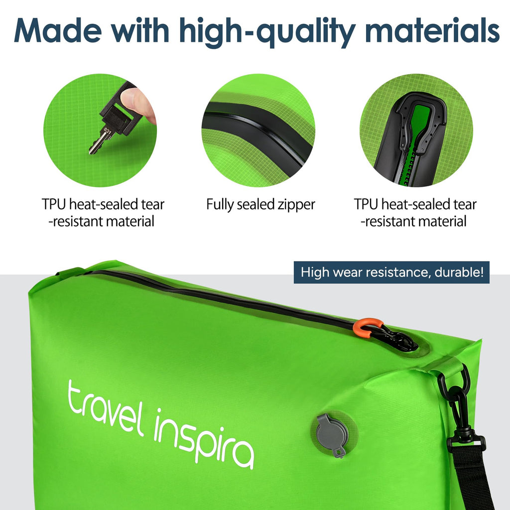 Travel Compression Bag with Electric Vacuum Pump, 22L Waterproof Cube