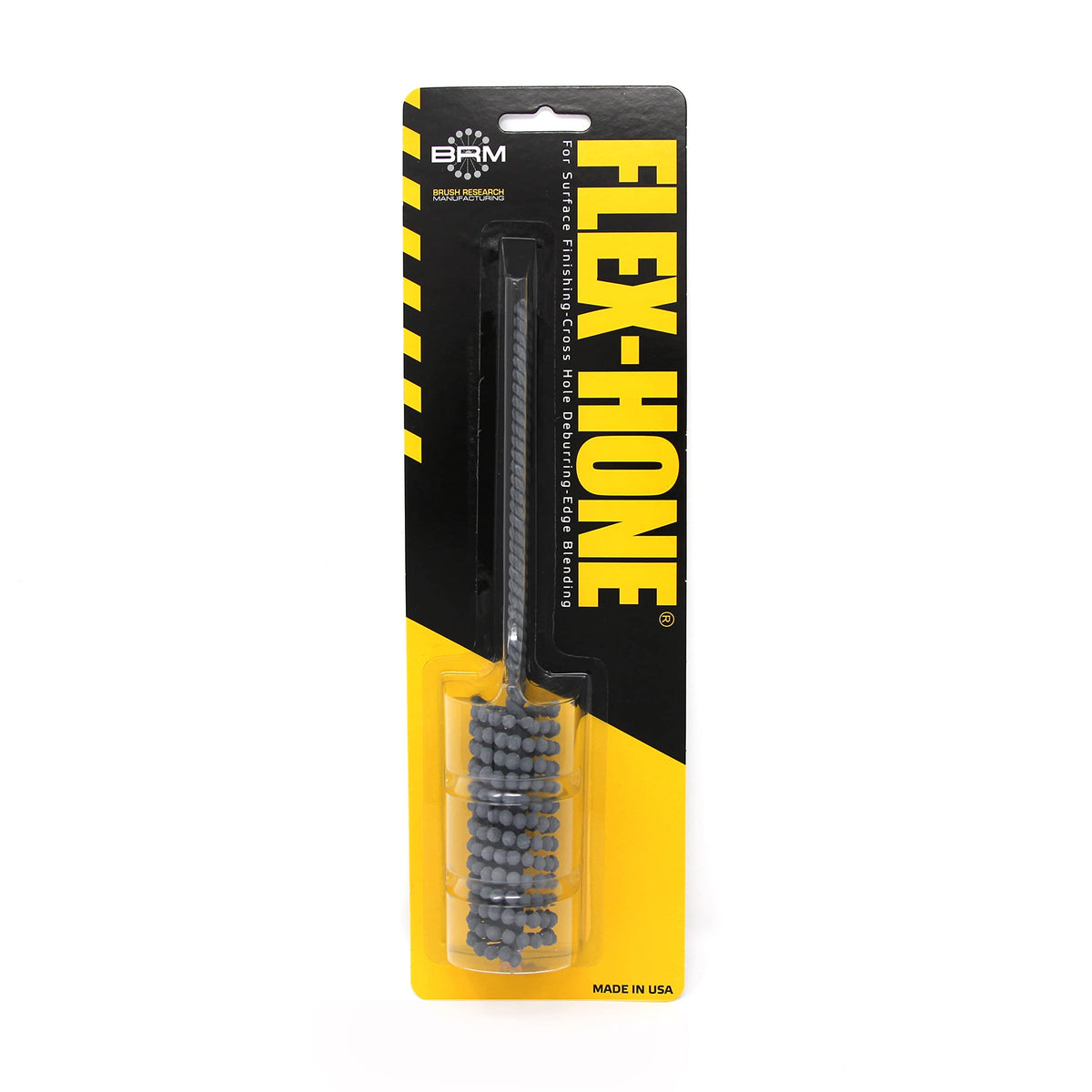 Brush Research BC20M12 FLEX-HONE®, 0.787" (20mm) Diameter, 120 Grit, Silicon Carbide, For Mild Steel, Stainless Steel, Cast Iron and Softer Ferrous Materials