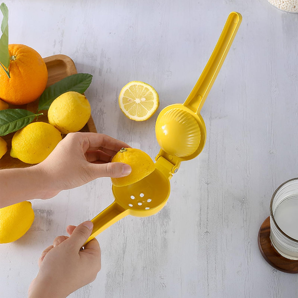 4 Pcs Lemon Squeezer Hand Press Aluminum Alloy Lime Squeezer Manual Citrus Juicer Multipurpose Lime Juicer for Kitchen Bar Restaurant