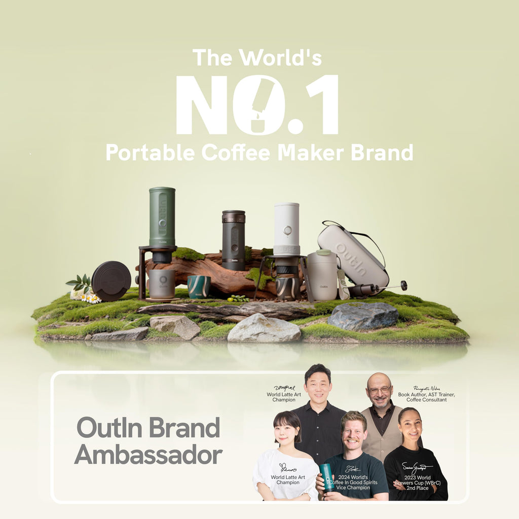 OutIn Nano Portable Electric Espresso Machine, Travel Coffee Maker