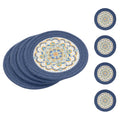 SHACOS 8 Inches Trivets for Hot Dishes, Floral Pattern Trivet Mats 4 Pieces