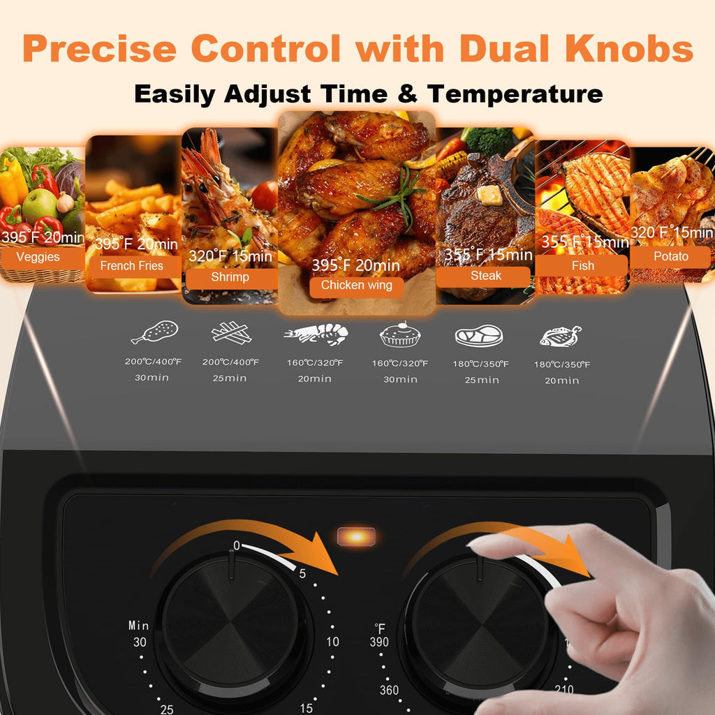 OSTBA 2.5QT Small Air Fryer for 1–2 People, Compact Mini Air Fryer