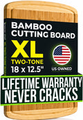 GREENER CHEF 12 Inch Small Bamboo Cutting Board with Lifetime Replacements - Small Wooden Chopping Board for Kitchen, Meat, Vegetables, Cheese, Bread, Charcuterie, and Everyday Food Prep