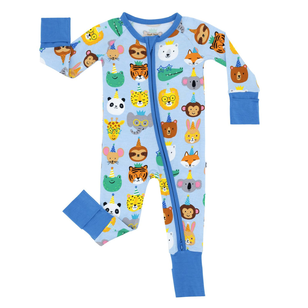Little Sleepies Baby Pajamas, Blue Party Pals, 18-24M