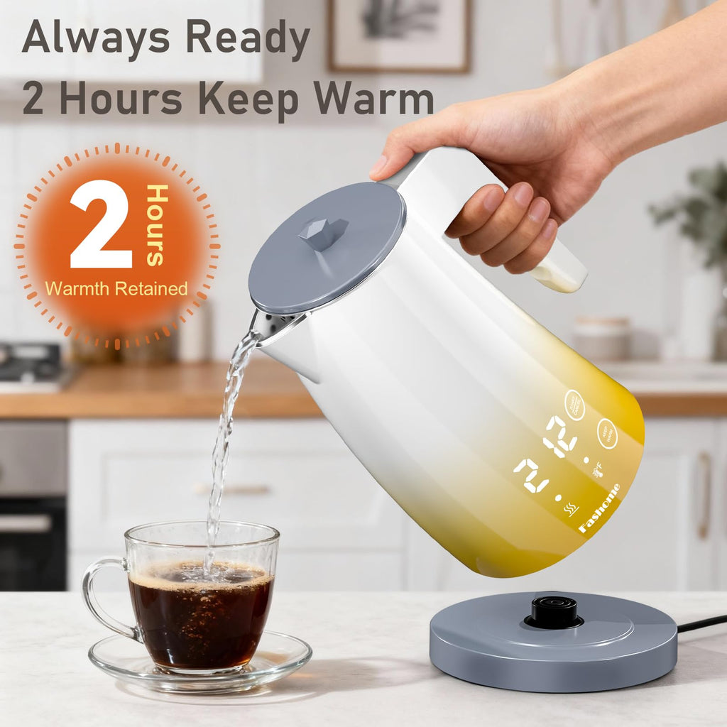 Fashome Electric Kettle, 1.25L Stainless Steel