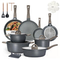 USELUCK 22-Piece Ceramic Cookware Set, Nonstick Pots and Pans Set