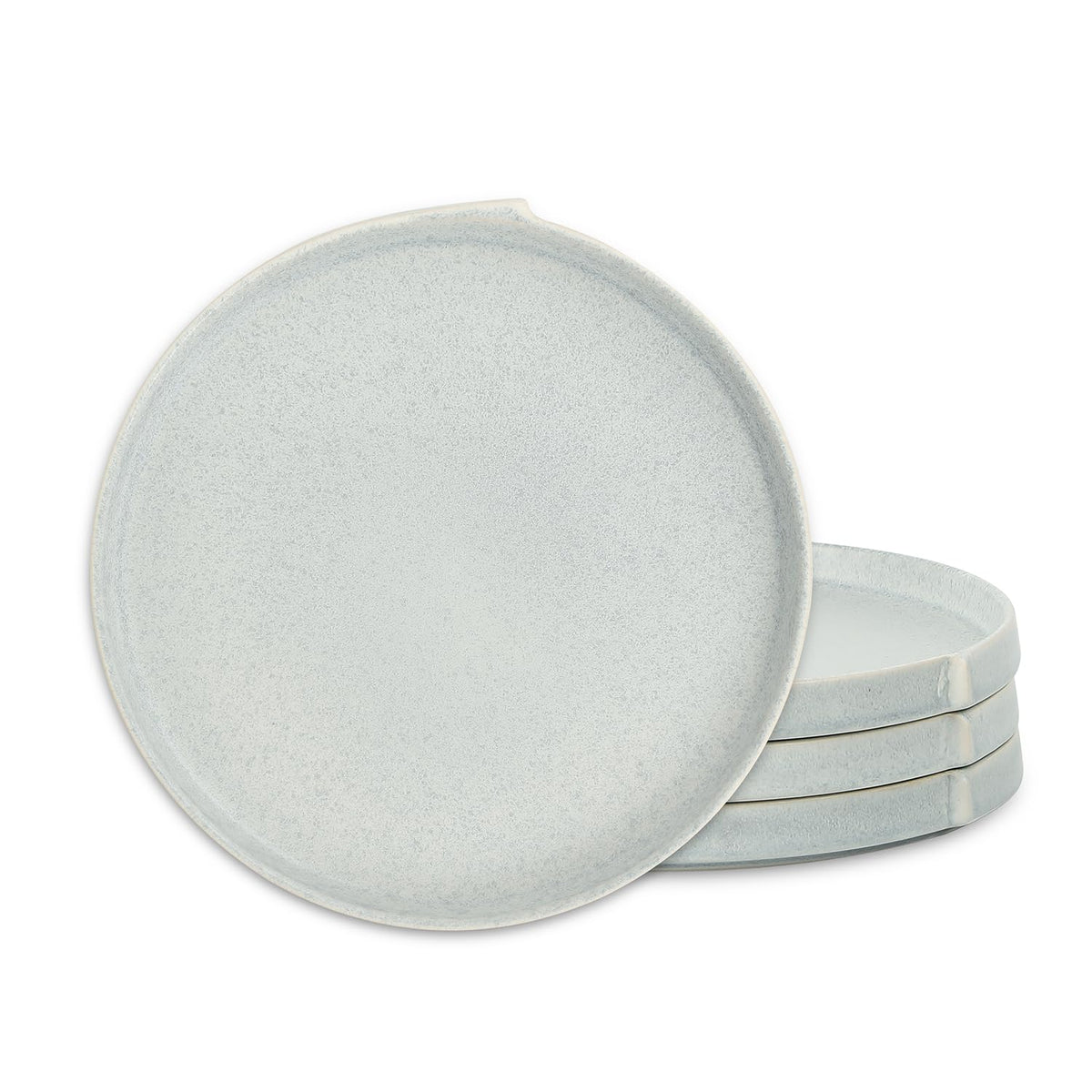 Stone Lain Bao 4-Piece Salad Plate Set Stoneware, Beige