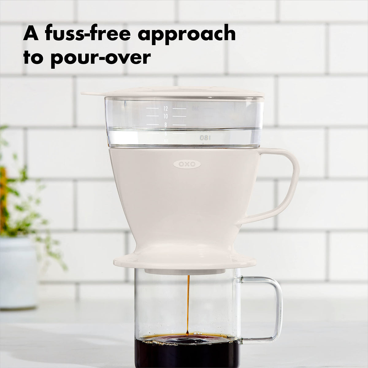 OXO Brew Single Serve Pour-Over Coffee Maker with Water Tank, 12 oz.