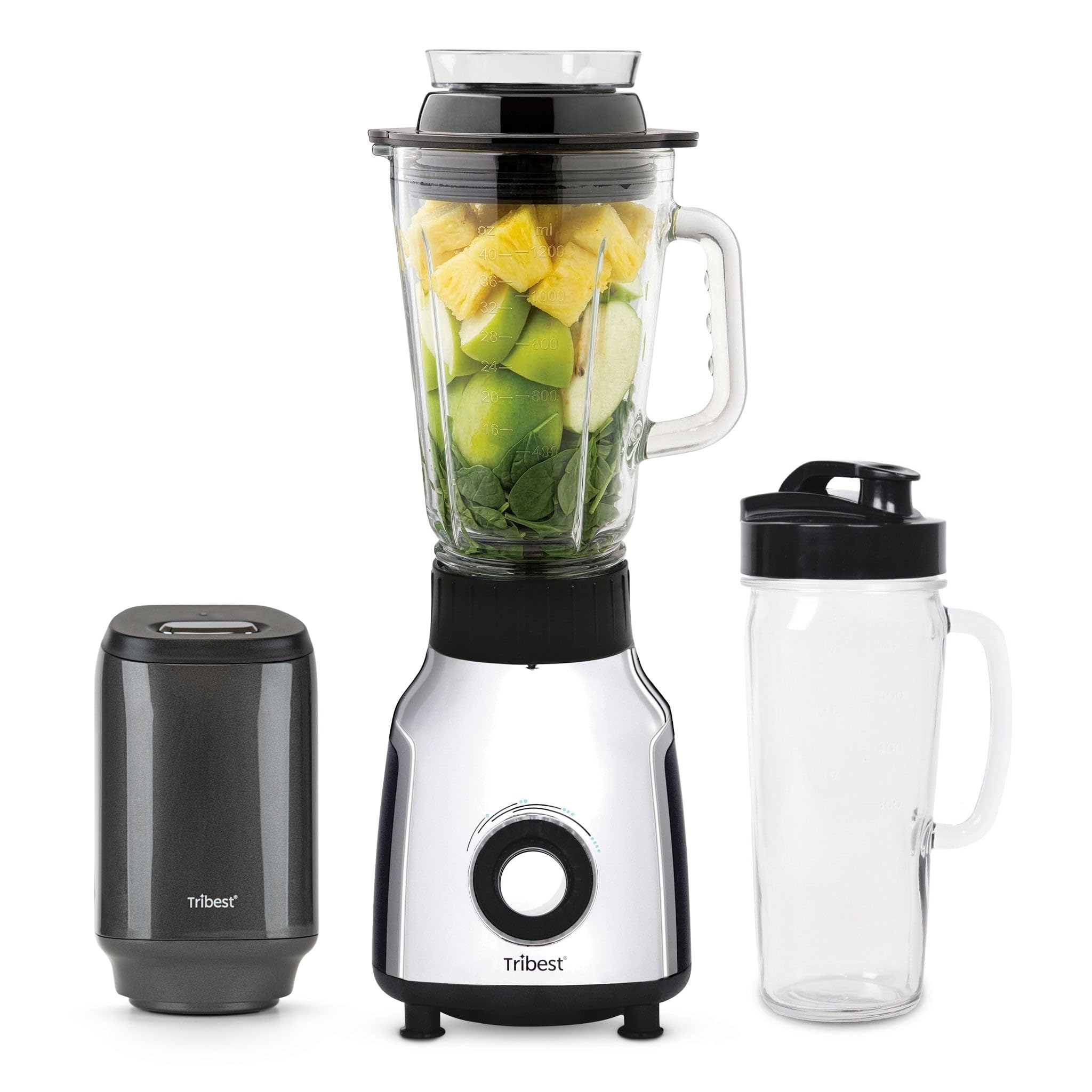 Tribest Glass Personal Vacuum Blender PBG-5001-A Antioxidation Vacuum Blender