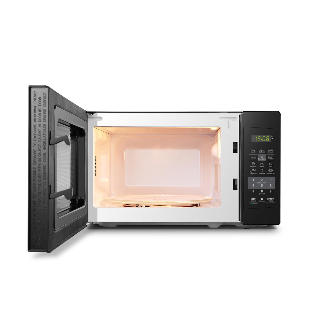 COMFEE' Countertop Microwave Oven, 0.7 Cu.Ft, 700W, Black, ECO Mode