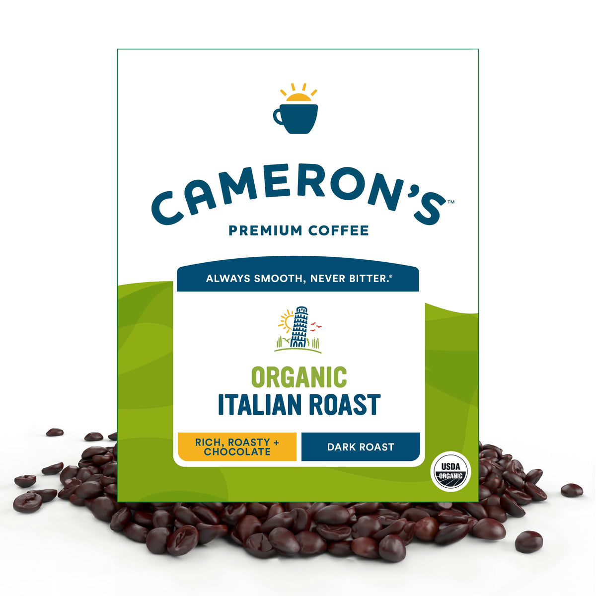 Cameron's Coffee Roasted Whole Bean Coffee, Scandinavian Blend, 28 Ounce