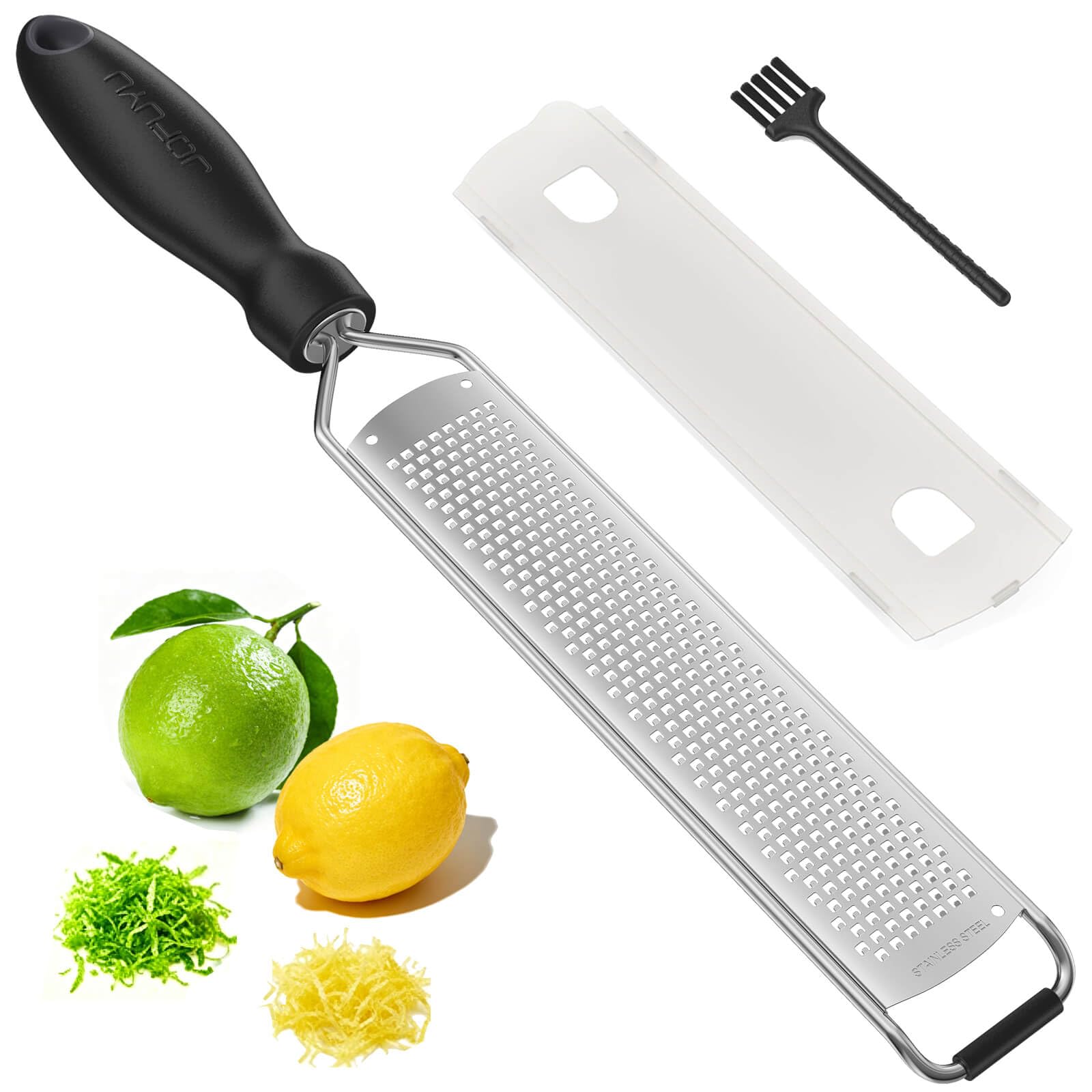 Lemon Zester & Cheese Grater, Premium Stainless Steel Citrus Zesting Tool