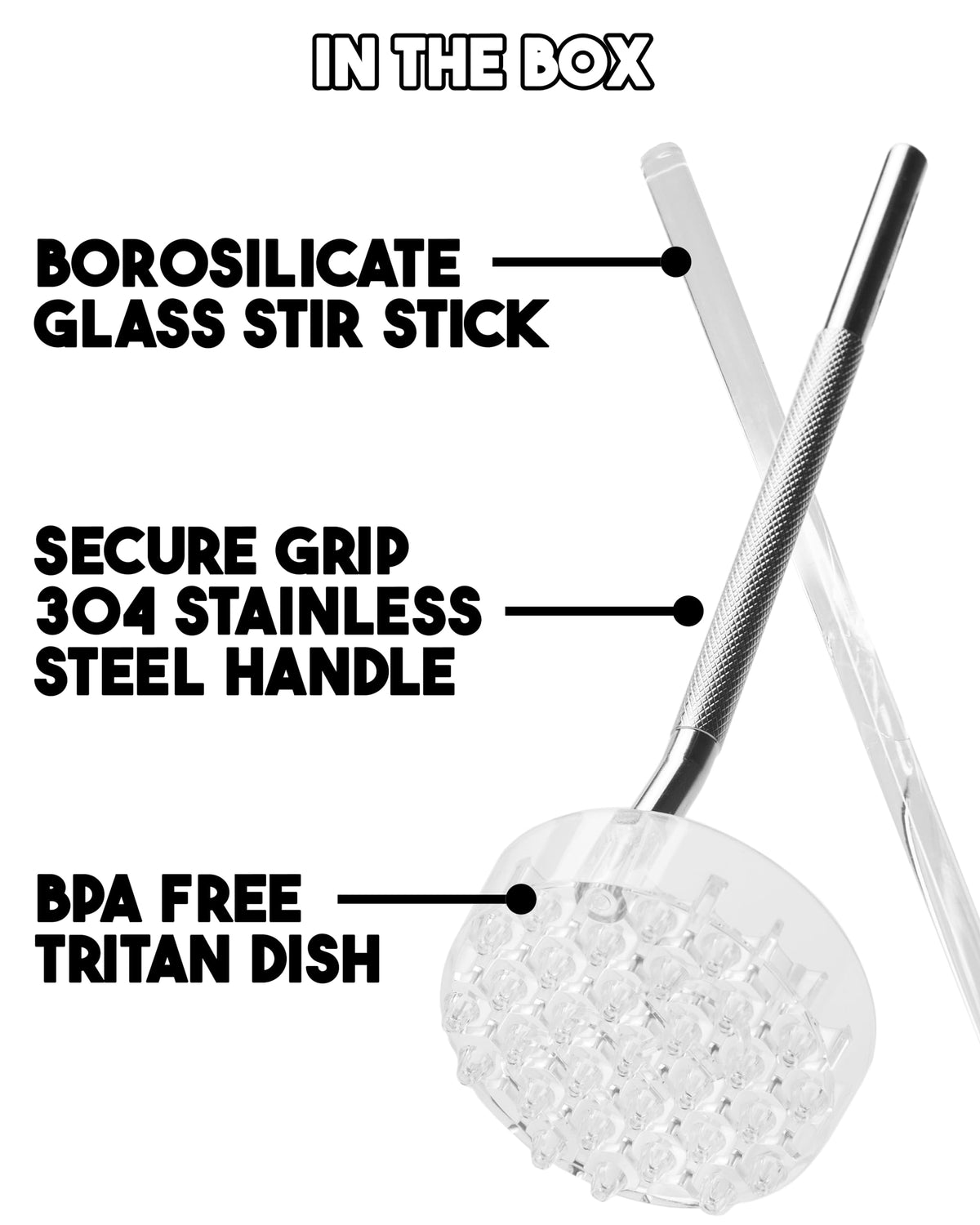 MELODRIP Pour Over Coffee Tool for Cleaner and Sweeter Brewing (Polished Handle and Clear Dish)