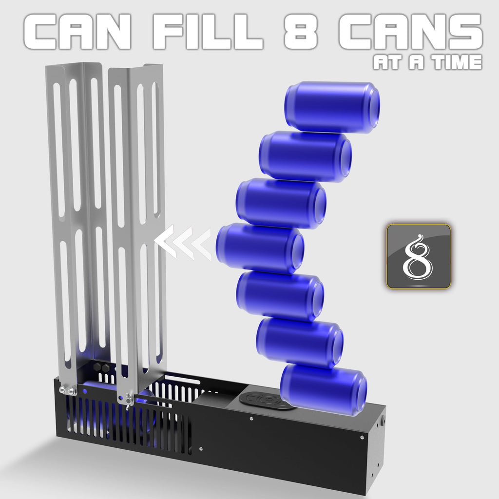 Electric Can Crusher, Can Crushers Automatic for Recycling 8oz 12oz & 16oz Cans, Fill 8 cans at a Time, Electric Can Smasher for Recycling Aluminum Seltzer, Cola, Beer Cans