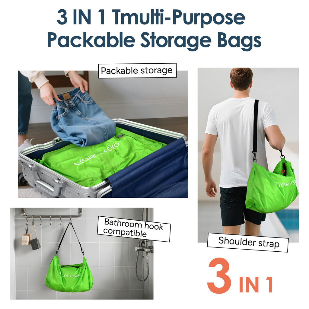 Travel Compression Bag with Electric Vacuum Pump, 22L Waterproof Cube