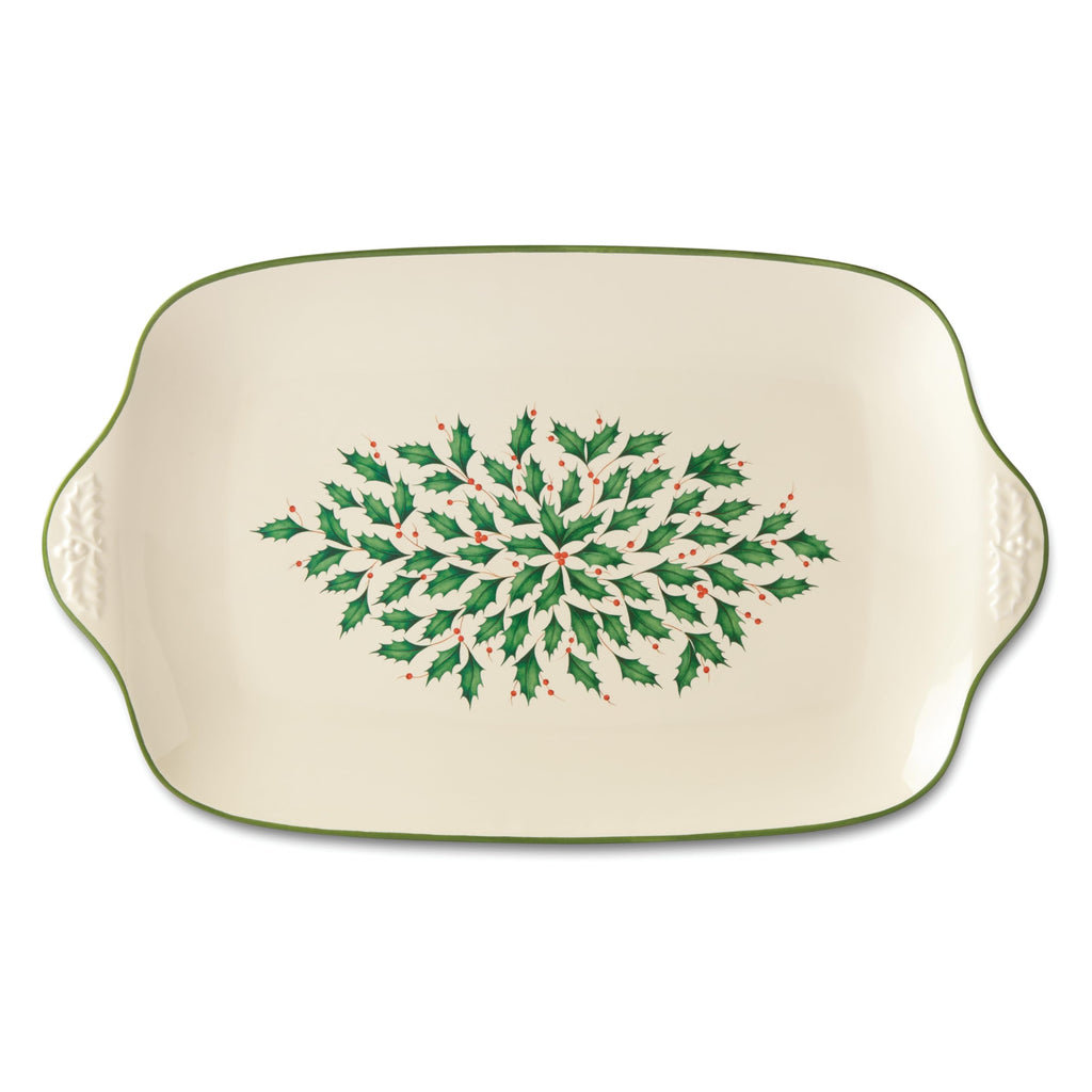 Lenox Holiday Oversized Stoneware Christmas Serving Platter