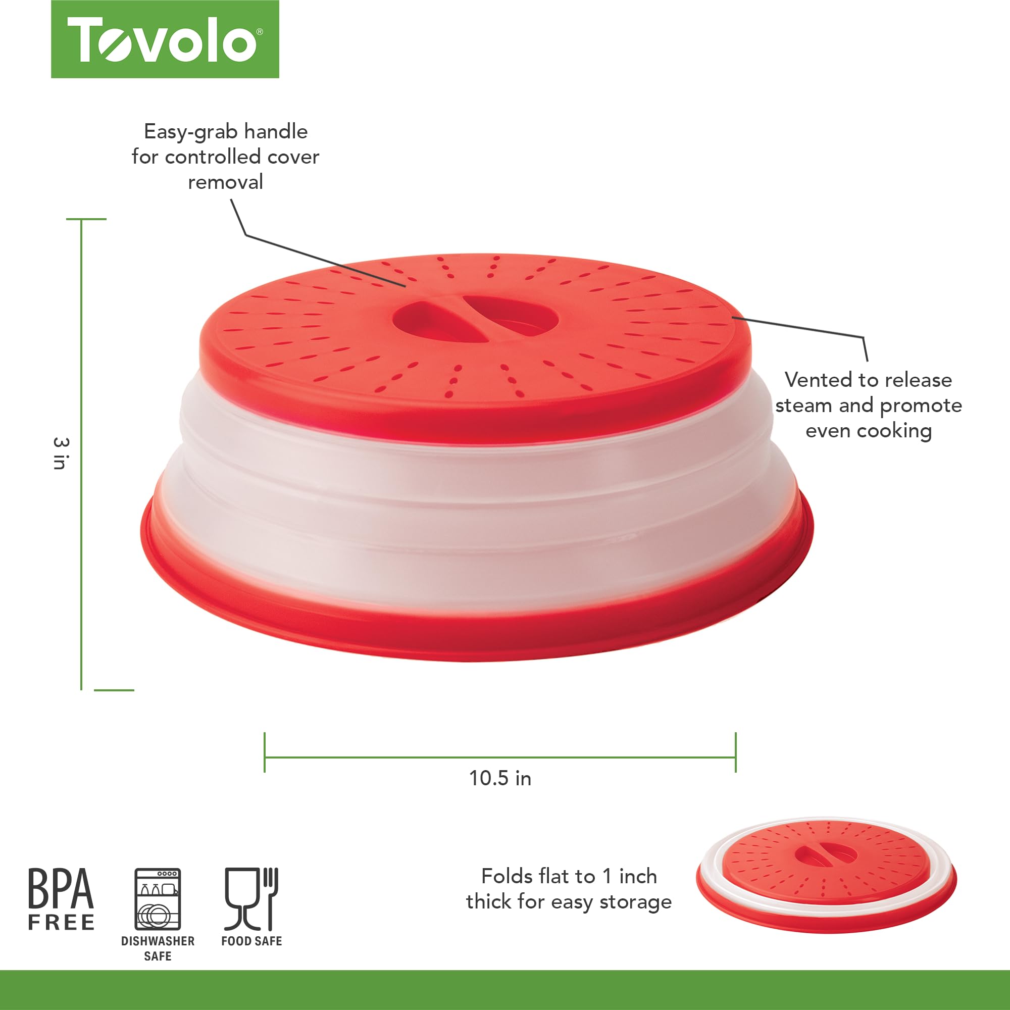 Tovolo, Food Cover Cooks Tools Collapsible Microwave