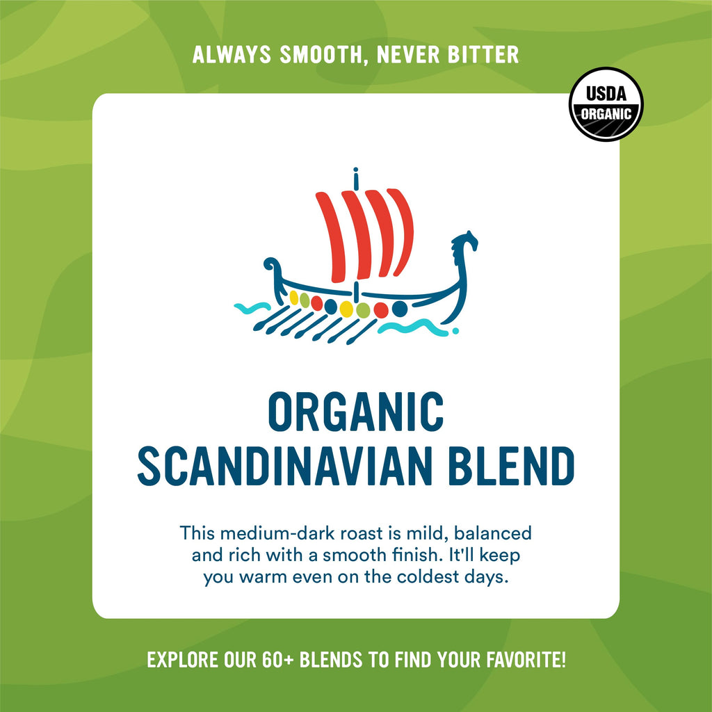 Cameron's Coffee Roasted Whole Bean Coffee, Scandinavian Blend, 28 Ounce