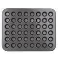 Beasea Mini Muffin Pan 48 Cups Nonstick, 1 Pack 48 Mini Small Tiny Cup Non Stick Muffin Baking Pan Tin Tray Carbon Steel Bakeware Individual Cupcake Baking Pan - Black