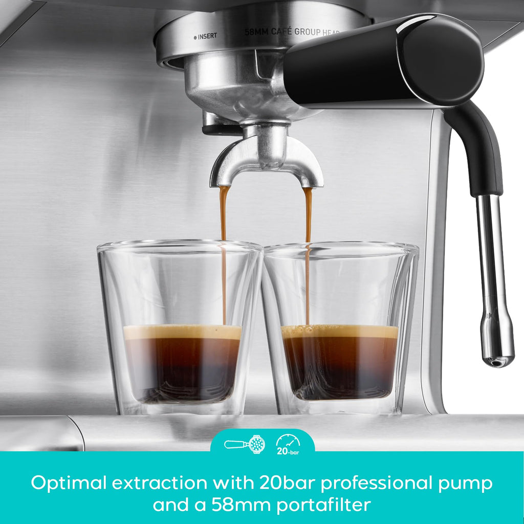 CASABREWS Ultra Espresso Machine, Barista Espresso Maker with Steam Wand