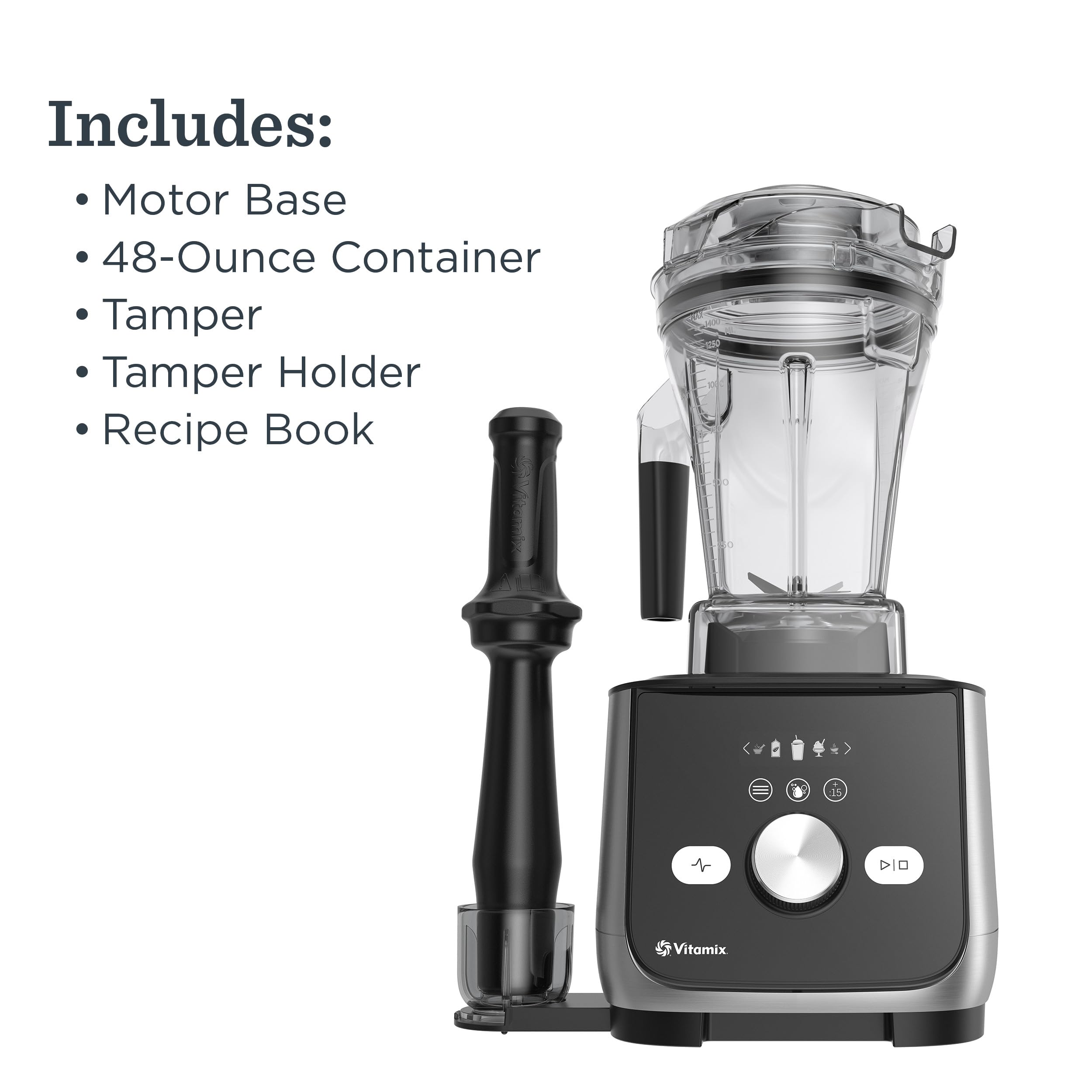 Vitamix Ascent X5 Blender with 10 Blending Programs, Self-Cleaning Program, Professional-Grade Blender for Smoothies, Soups and More, Stainless-Steel Blades, 48 Oz Container, Shadow Black