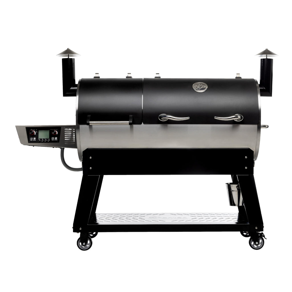 recteq DualFire 1200 Wood Pellet Smoker Grill, Wi-Fi Electric Pellet Grills, Dual Chambers for Hot and Fast + Low and Slow Cooking