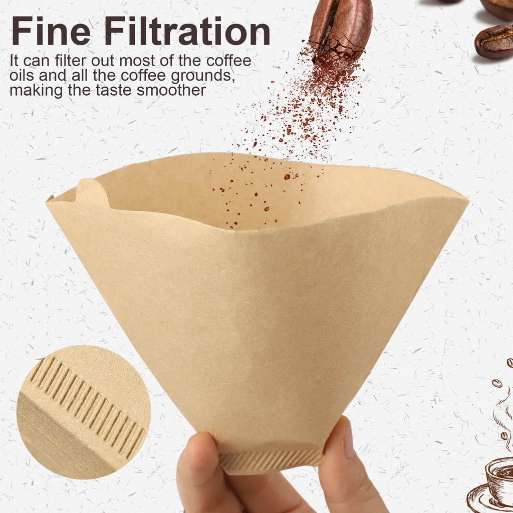 360 Count #4 Cone Coffee Filters 8-12 Cup Compatible with Ninja Maker
