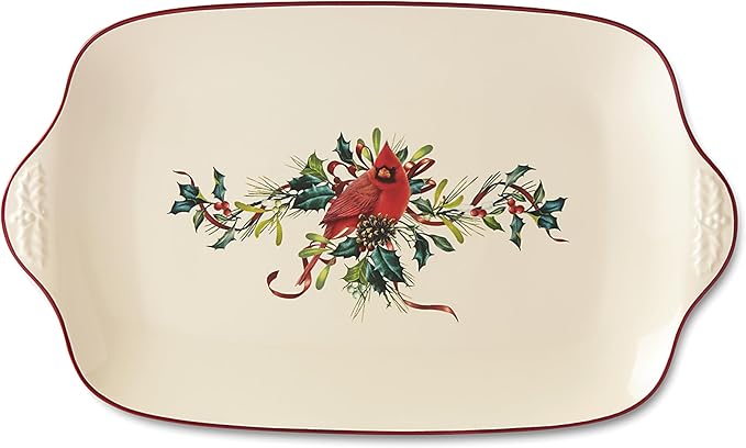 Lenox Winter Greetings Porcelain Christmas Salad Plate Set for 4