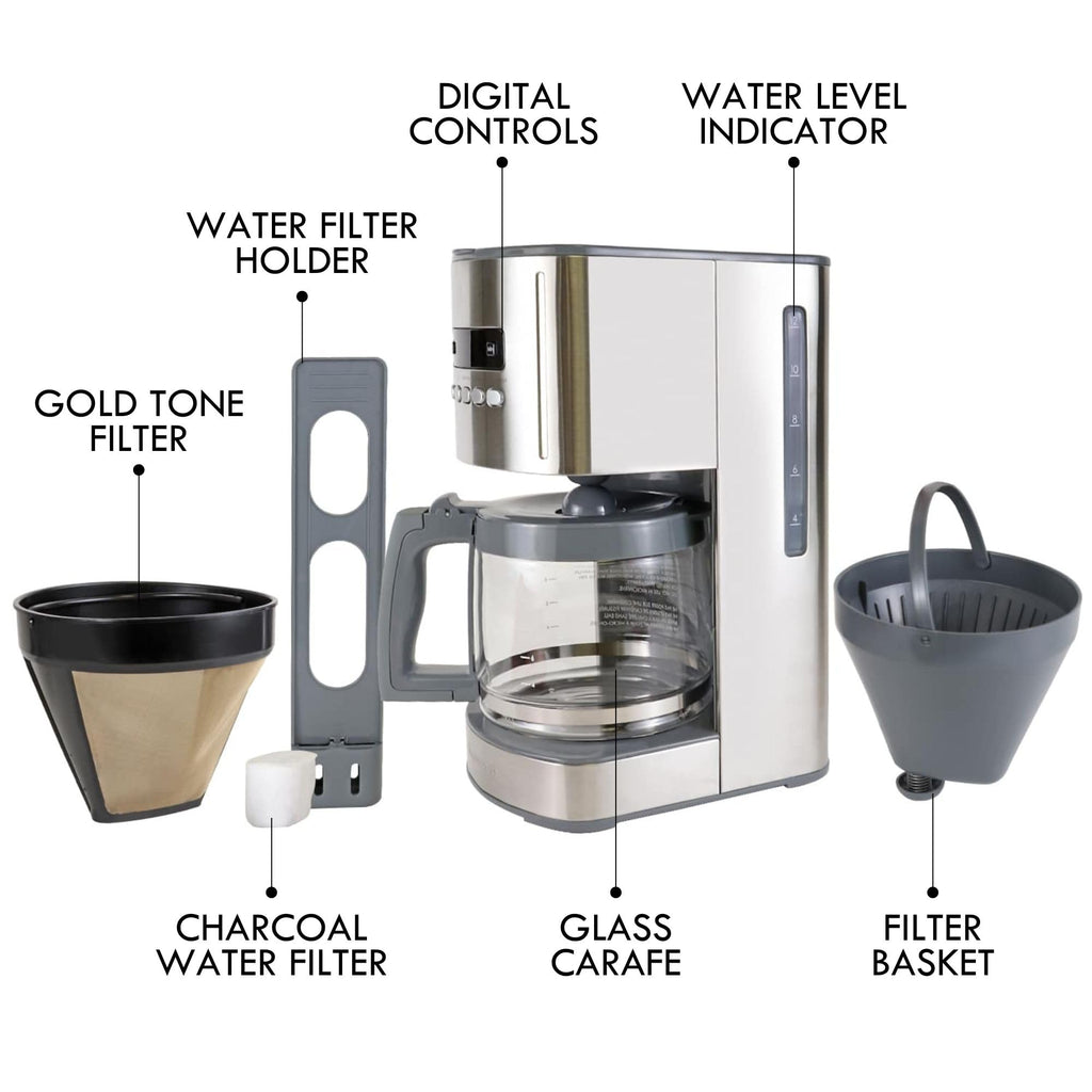 Kenmore 40706 12-Cup Programmable Aroma Control Coffee Maker in Stainless Steel