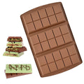 1 Pc Chocolate Bar Mold, 10 Snap 4/5 Inch Deep Large Chocolate Mould Silicone Break Apart Thick Silicone Molds for Candy, Dubai Pistachio, Snacks and Desserts