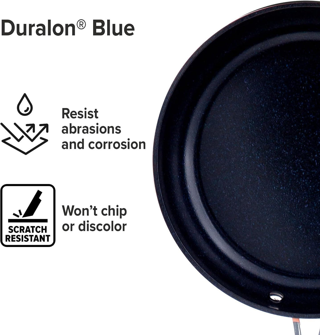 Nuwave 3-Piece Fry Pan Set, 8”, 10”, 12” Forged Lightweight