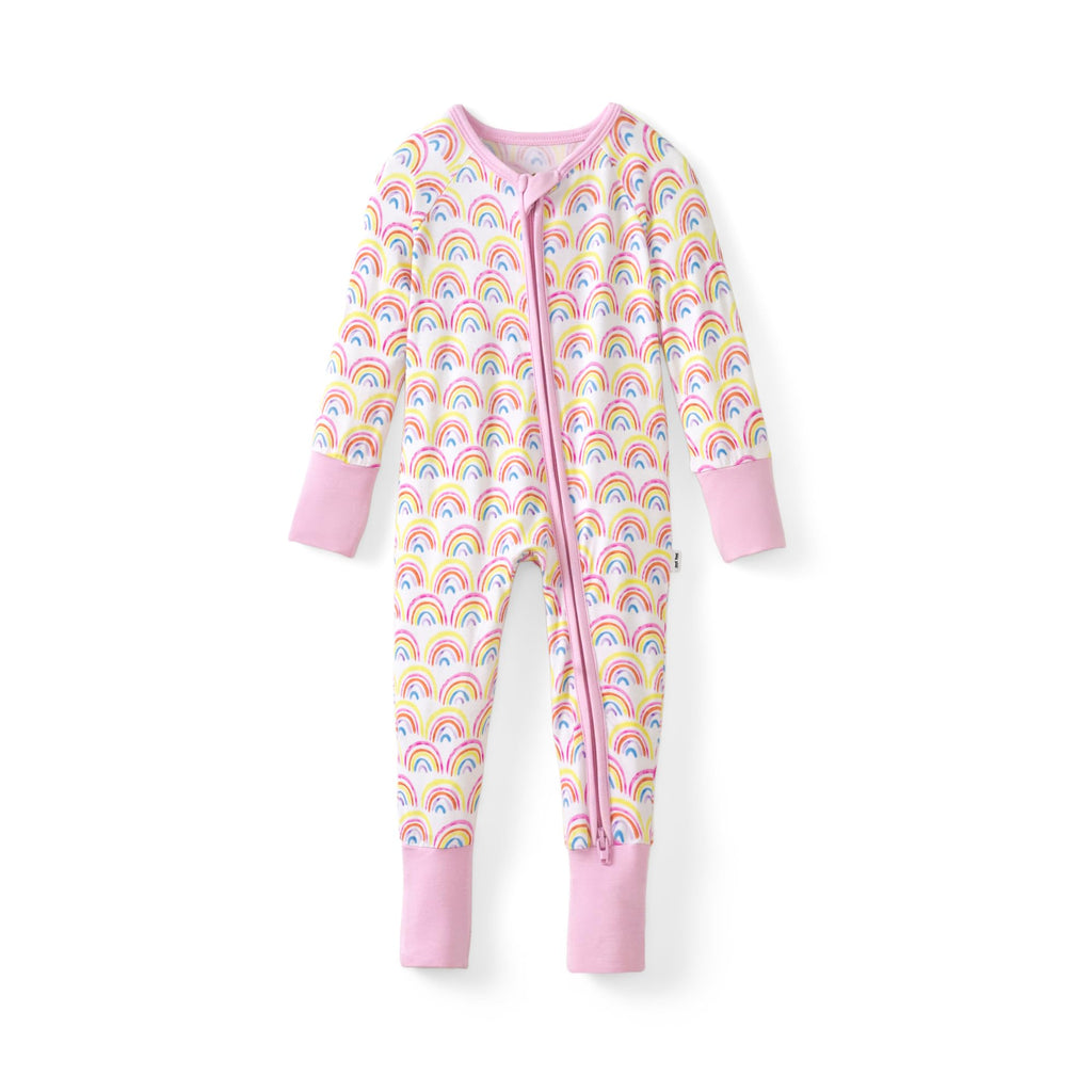Little Sleepies Baby Pajamas, Pastel Rainbows, 2T