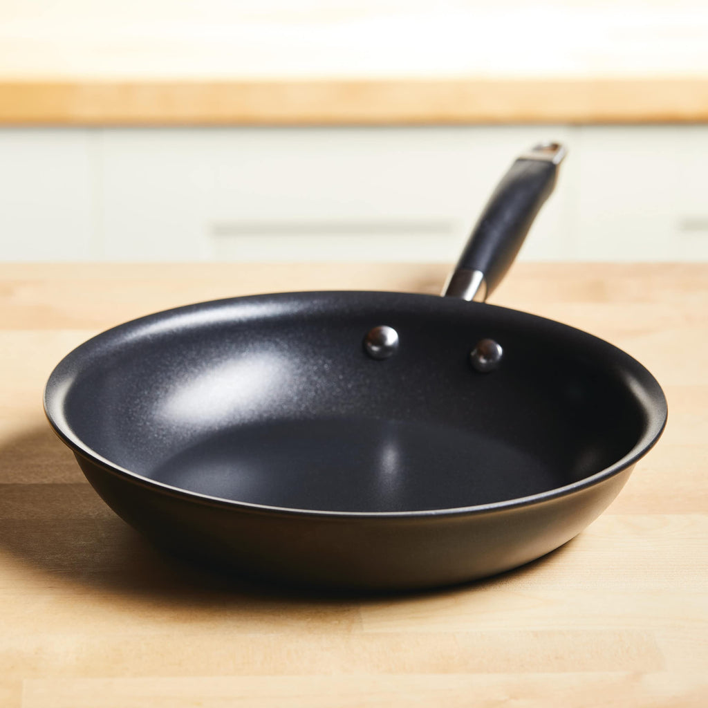Anolon Advanced Home Hard-Anodized Nonstick Frying Pan, 10.25-Inch Nonstick Pan, Onyx