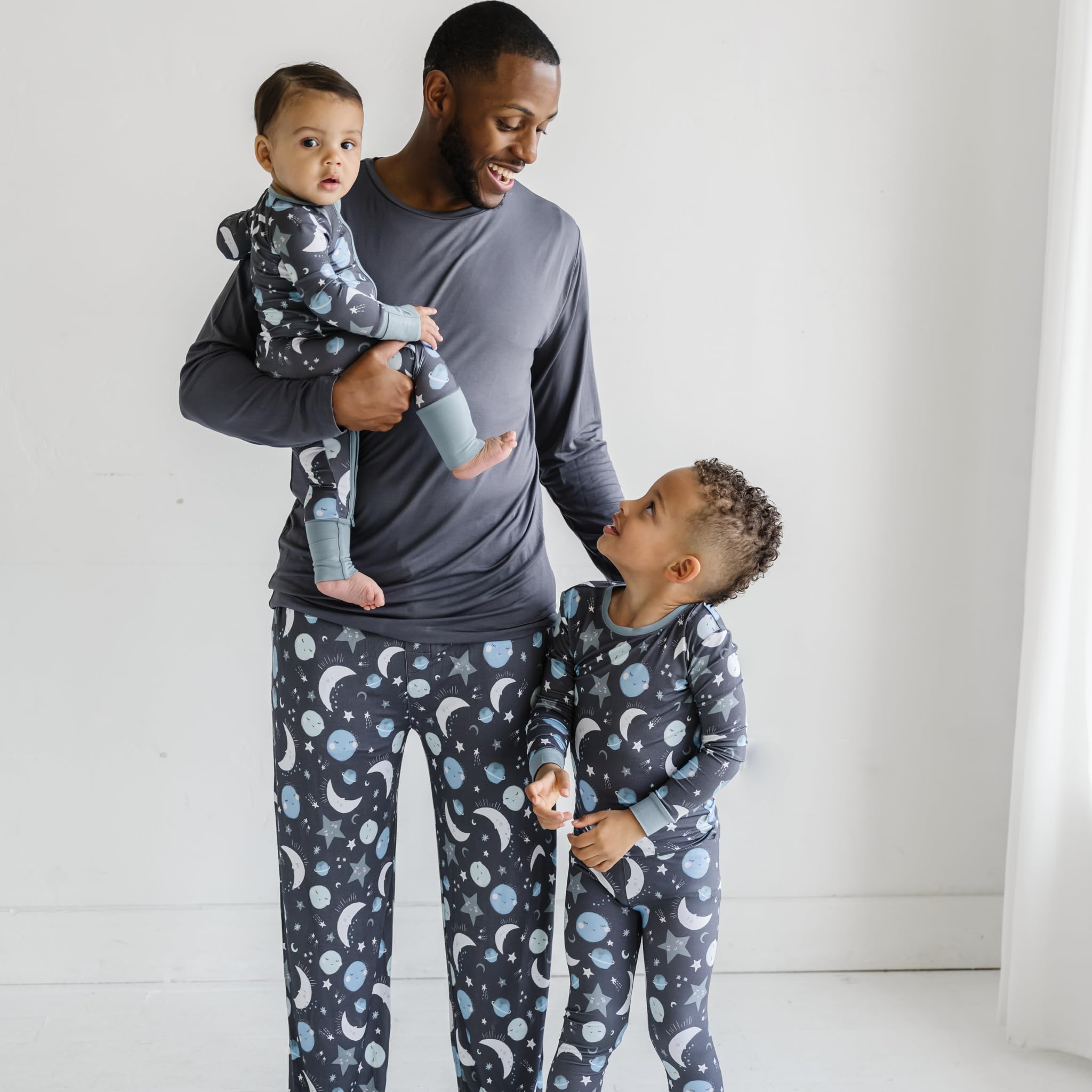 Little Sleepies Baby Pajamas, Blue To the Moon & Back, Newborn