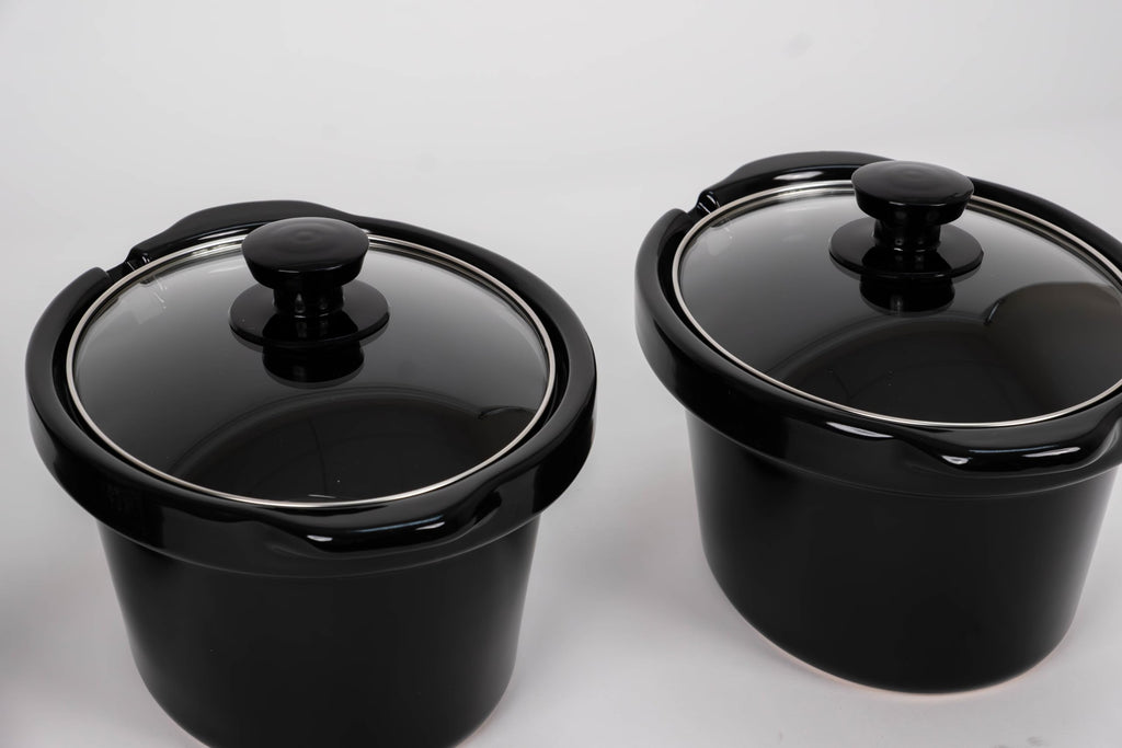 CULINARY CHEF, Triple Slow Cooker, Buffet Server 2.5qt x 3 Pot, Food Warmer – Stainless