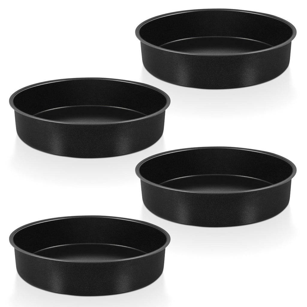 P&P CHEF 9.5 Inch Cake Pan Set, Non-stick Baking Pans for Cake, 4Pcs