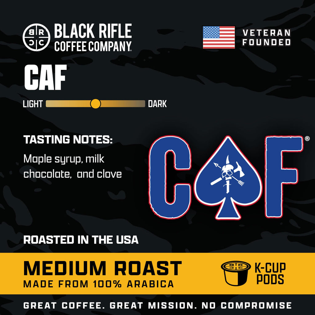 Black Rifle Coffee Medium Roast K Cup Coffee CAF 12 Count